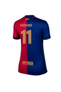 Barcelona Raphinha Belloli #11 Voetbaltruitje Thuis tenue Dames 2024-25 Korte Mouw